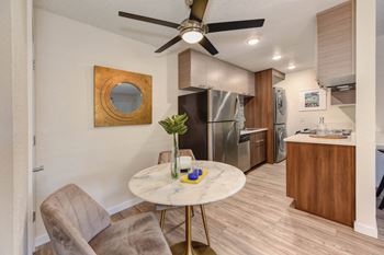 Kitchen and dining area